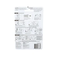 Command™ Hook 17034BN-2EF, Brushed Nickel, 2 Hooks/4 Strips/Pack, Medium