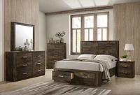 ACME Elettra Mirror in Rustic Walnut