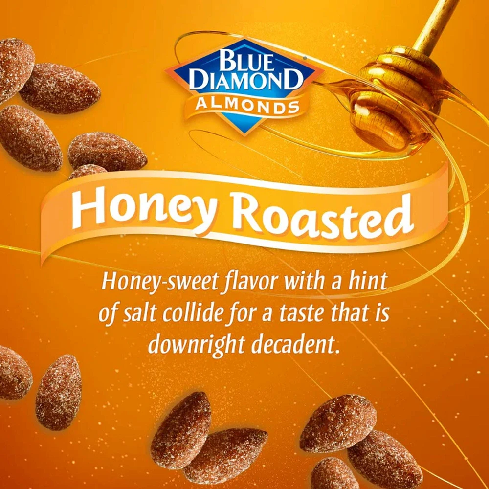 Blue Diamond Honey Roasted Almonds 310g, BD Honey Roasted Almonds 310g