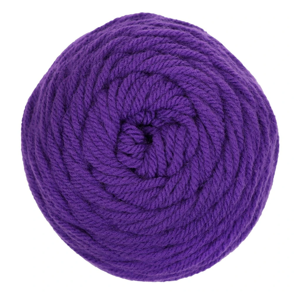 Laine acrylique Mainstays Fil acrylique violet moyen 7 oz 397 verges
