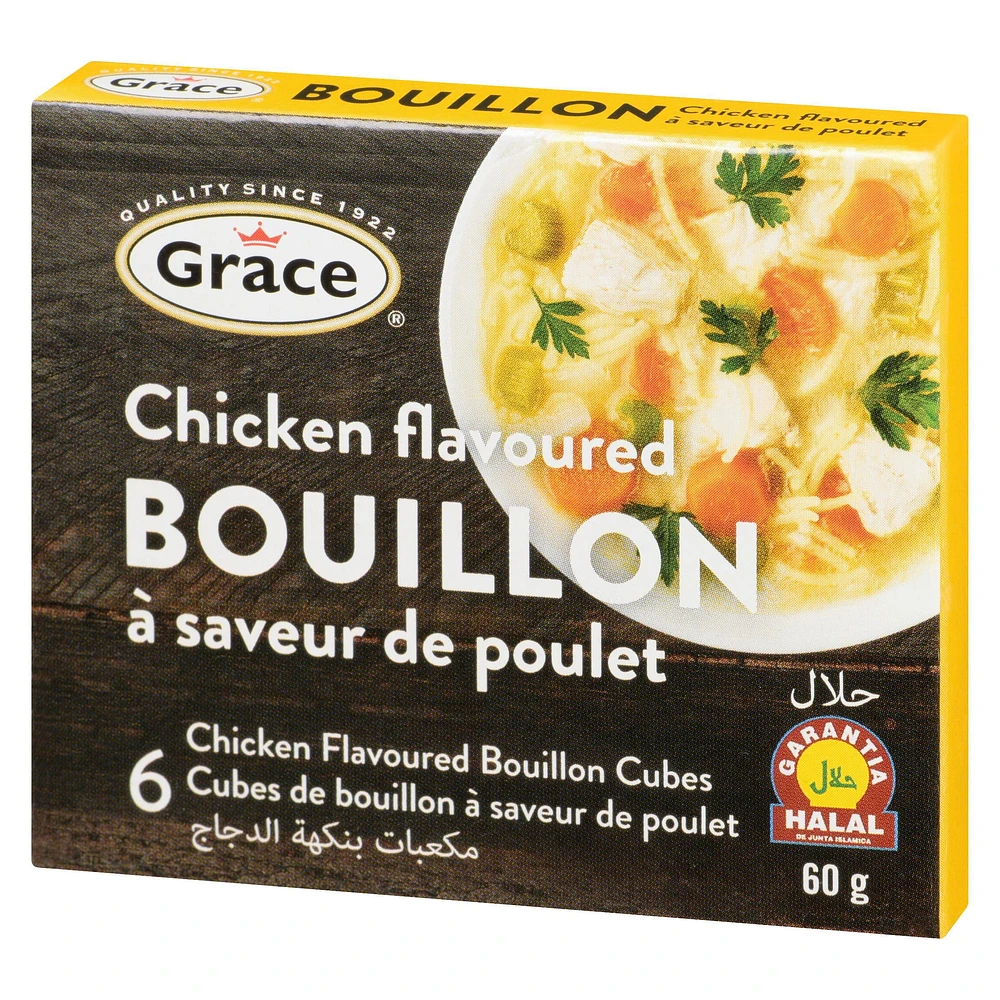 Grace Chicken Bouillon Cubes, 12 pack, 10g Boxes, Grace Chicken Bouillon Cubes, 12 pack, 10g Boxes