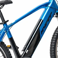 Hyper 26" 36V Electric Mountain Bike for Adults, Pedal-Assist, 250W E-Bike Motor, Blue