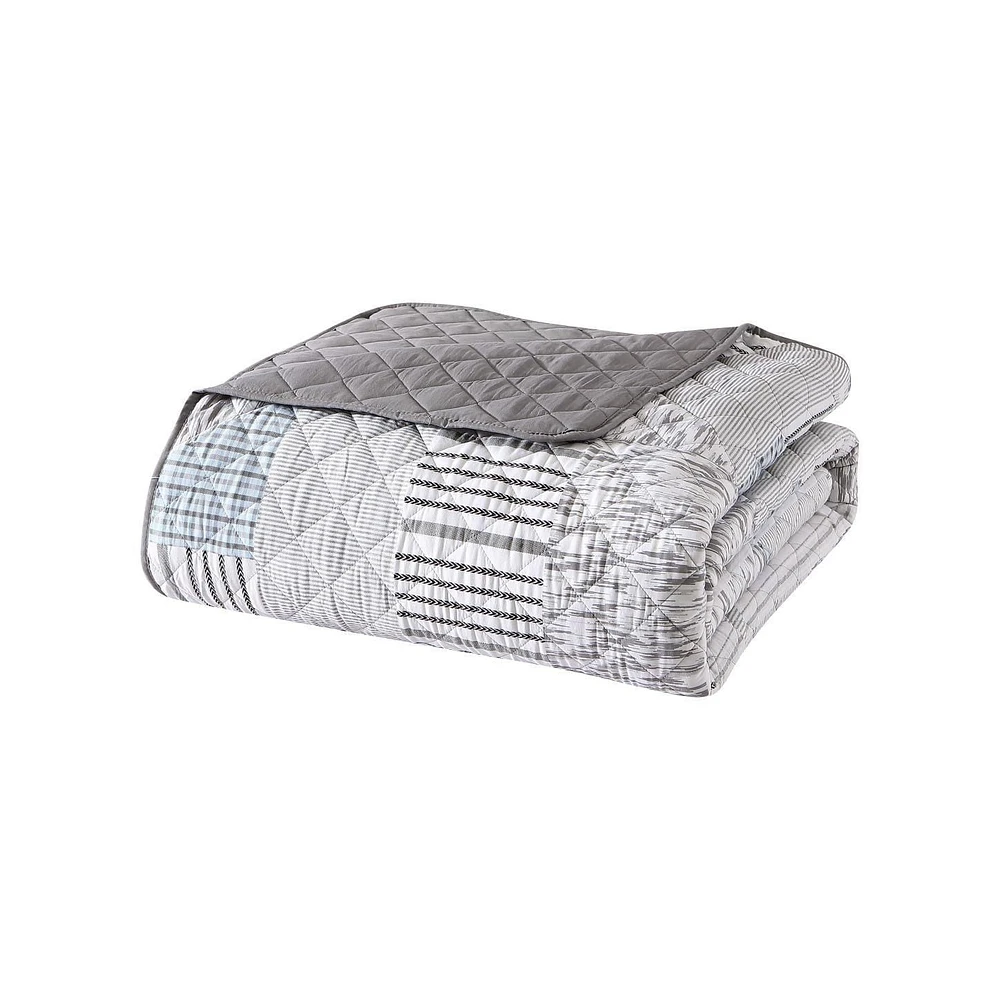 Ensemble de courtepointe à motif mosaïque de Mainstays en microfibre Tailles: 1 Place/TL, 2 Places/Grand