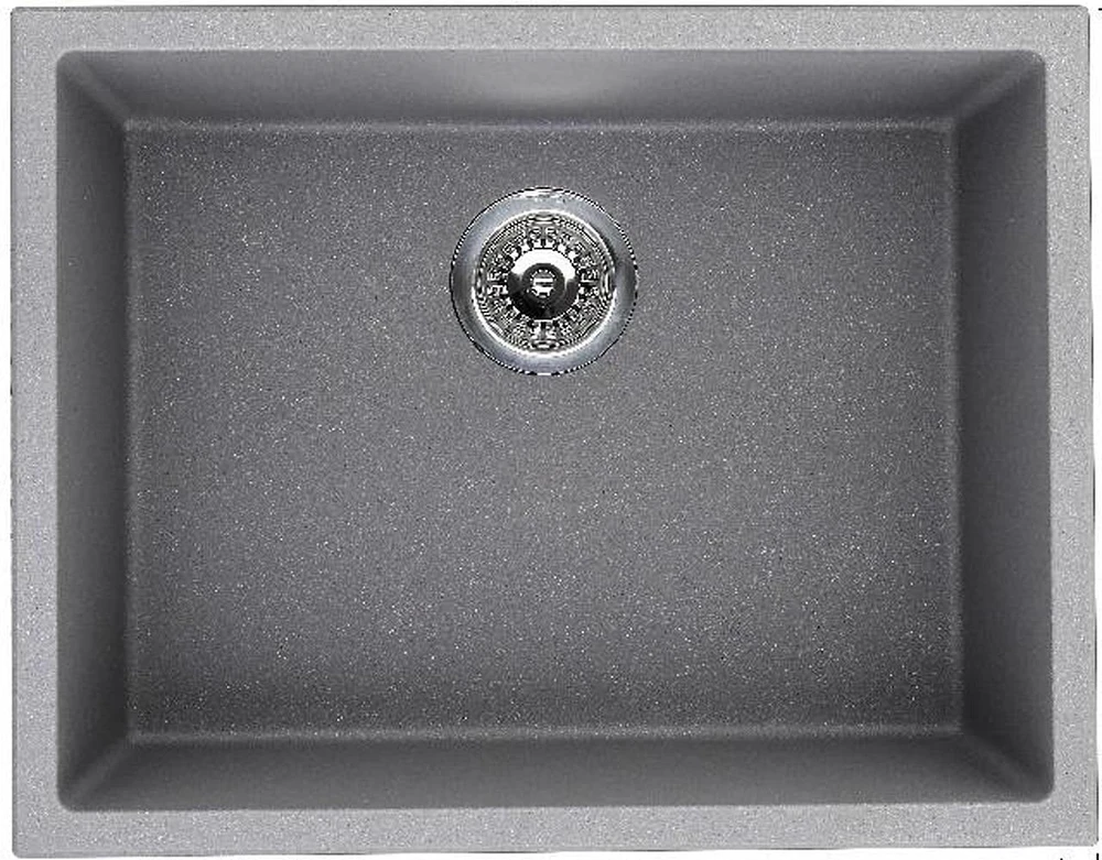 American Imaginations AI- pouces Évier de cuisine composé de granit noir approuvé par CSA W avec finition composée de granit et calibre 16
