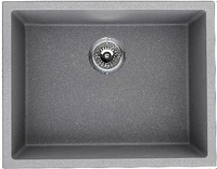 American Imaginations AI- pouces Évier de cuisine composé de granit noir approuvé par CSA W avec finition composée de granit et calibre 16
