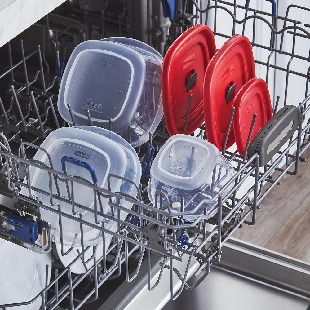 Contenants de conservation des aliments Rubbermaid avec couvercles EasyFindLids, ensemble de 40 pièces Tailles assorties