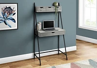 Monarch Specialties Bureau, Bureau À Domicile, Ordinateur Portable, Penché, Tiroirs De Rangement, 32"l, Travail, Métal, Stratifié, Gris, Noir, Contemporain, Moderne