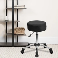 Tabouret médical ergonomique avec Base chromée