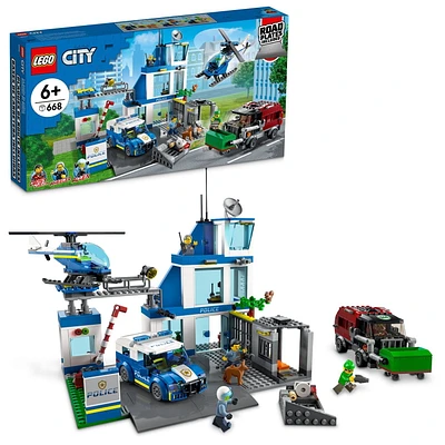 LEGO City Le poste de police 60316 Ensemble de construction (668 pièces) Comprend 668 pièces, 6+ ans