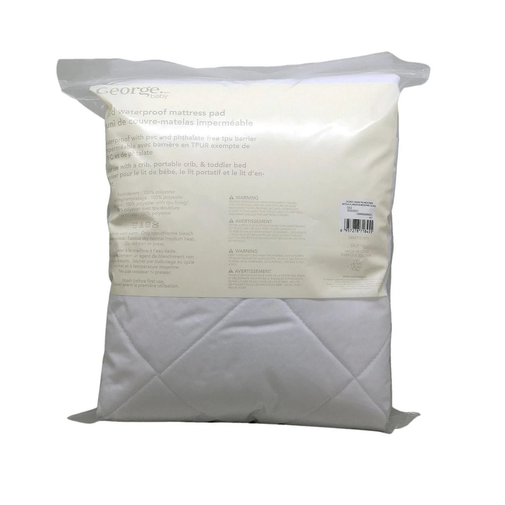 muni de couvre-matelas imperméable 28 x 52 po