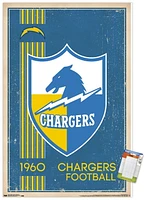 NFL Los Angeles Chargers - Retro Logo 17 Wall Poster
