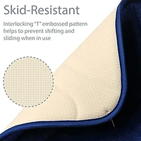 Swift Home Memory Foam Sea Shell Bath Mat