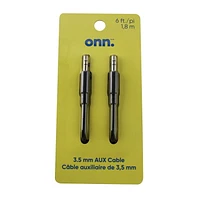 Câble AUX 3,5 mm de 1,8 m (6 pi) onn. Prêt à l’emploi