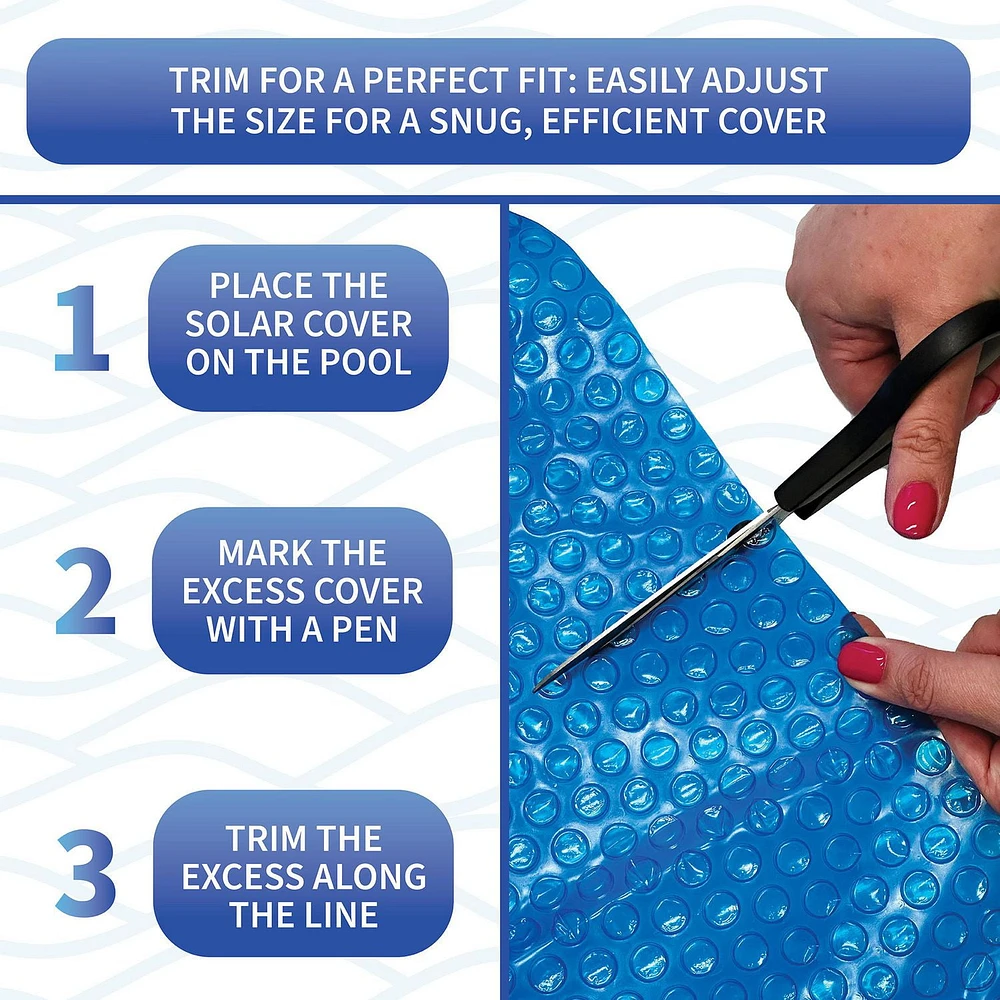 Blue Wave Round 8-mil Solar Blanket for Above Ground Pools