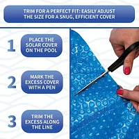 Blue Wave Round 8-mil Solar Blanket for Above Ground Pools