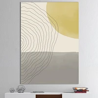 Designart Compositions géométriques minimales de formes élémentaires XXXIV Art mural sur toile