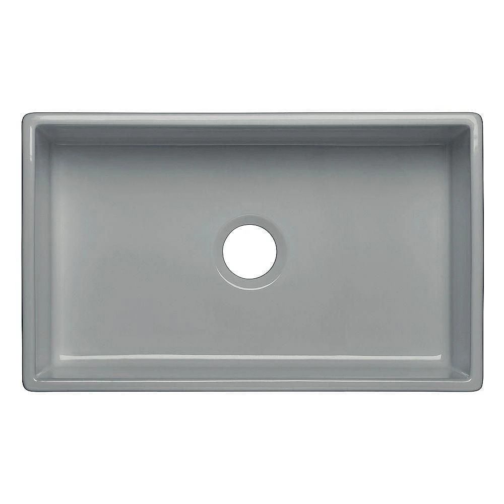 American Imaginations 30 po. W Évier de cuisine composite en granit gris approuvé CSA avec 1 bolAI-34578