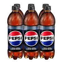 Pepsi Zero Sugar Cola, 710mL Bottles, 6 Pack, 6x710mL