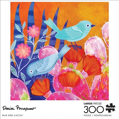 Buffalo Games - Le puzzle Denise Ferragamo - Wild Bird Cactus - en 300 pièces