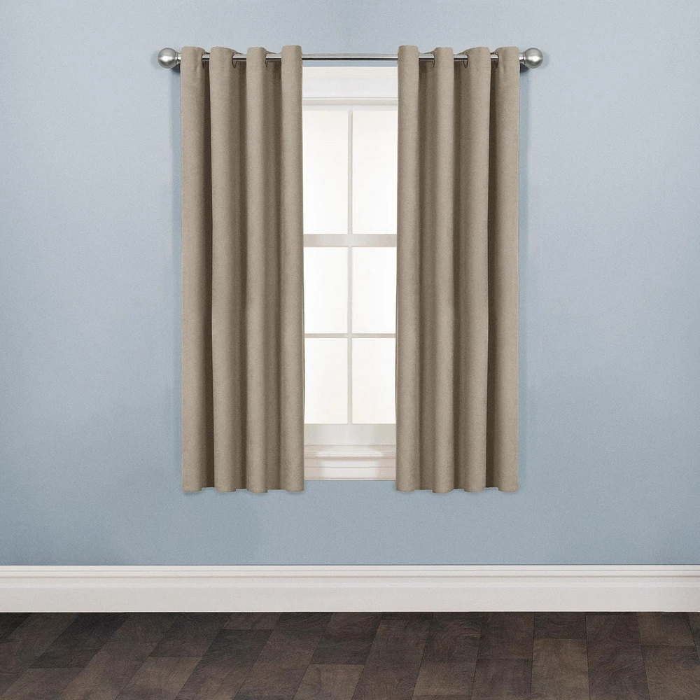 Mainstays Faux Suede Drapery Grommet Window Panel