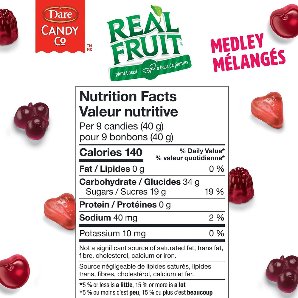 Dare RealFruit Gummies Medley, 180 g