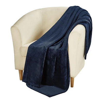 HOMETRENDS Velvet Plush Throw