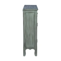 Console Maggie 2 portes, Bleu Antique