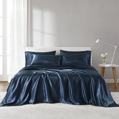 Ensemble de draps en satin Madison Park Essentials