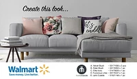 hometrends Coussin décoratif Énorme Elite Velvet 24" x 24"