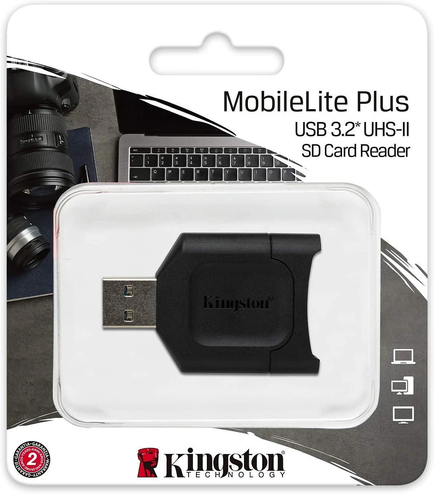 Kingston MobileLite Plus Lecteur de cartes USB 3.2 SDHC/SDXC UHS-II