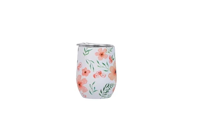 Home Trends Verre à vin à double paroi floral