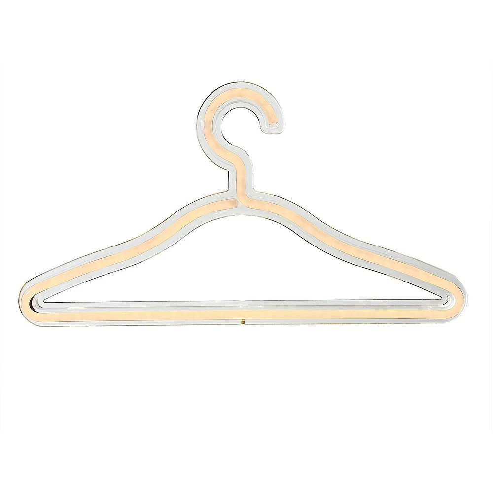 EZ-Illuminations lot de 3 cintres à DEL de style néon avec USB 3 cintres à DEL