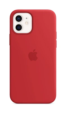 Apple Silicone Case with MagSafe (for iPhone 12, 12 Pro) - Kumquat