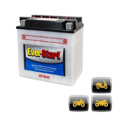 EverStart POWERSPORT ES10LA2, 12 Volt, Power Sports Battery, 160 CCA
