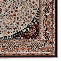 Tapis d'appoint Emerald Aerin noir & ivoire de 3 pi 3 po x 5 pi
