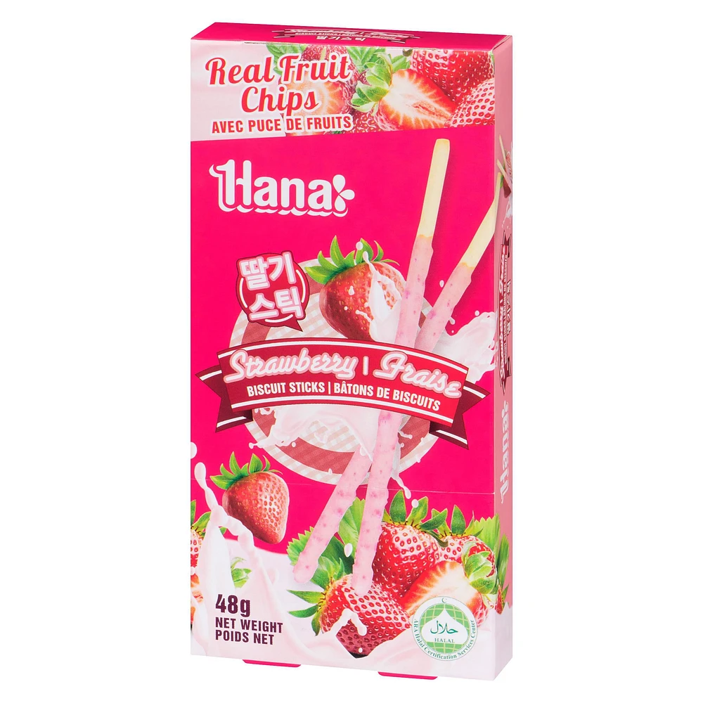 Fraise avec crème en bâton de Hana
