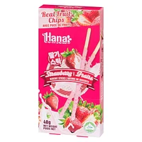 Fraise avec crème en bâton de Hana