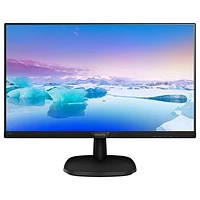 Philips 243V7QJAB 24" Frameless HD IPS Monitor, 1920 x 1080 Black