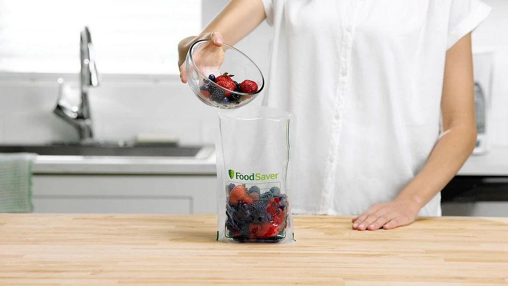 FoodSaver Easy Fill Sacs de qualité commerciale et réutilisables alimentaire 1 Quart