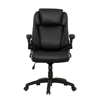 Sealy® Winthrop Chaise de bureau haute en similicuir noir