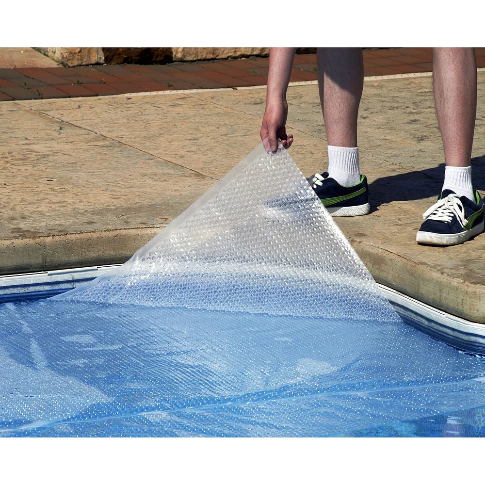Blue Wave Round 12-mil Solar Blanket for Above Ground Pools - Clear