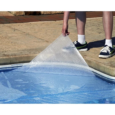 Blue Wave Round 12-mil Solar Blanket for Above Ground Pools - Clear