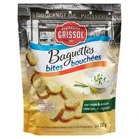 Boulangerie Grissol Baguettes Bites Sour Cream & Onion, Dare