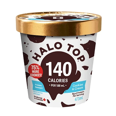 Halo Top Cookies & Cream Frozen Dessert 437 mL