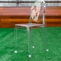 Heavenly Collection <br>Plastique Clair Chaise Sans Bras