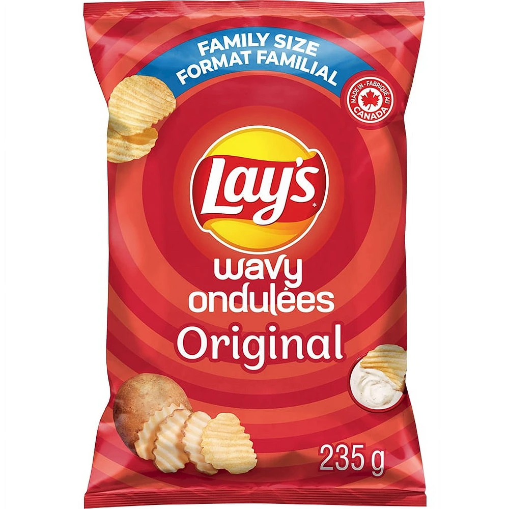 Wavy Lay's Original potato chips, 235g