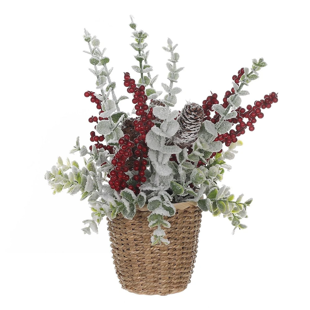 Temps de vacances Mini Arbre en pot de Noël de 32.5cm