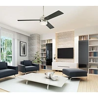 Westinghouse Alta Vista 52" Indoor Ceiling Fan in Brushed Nickel with Dimmable LED