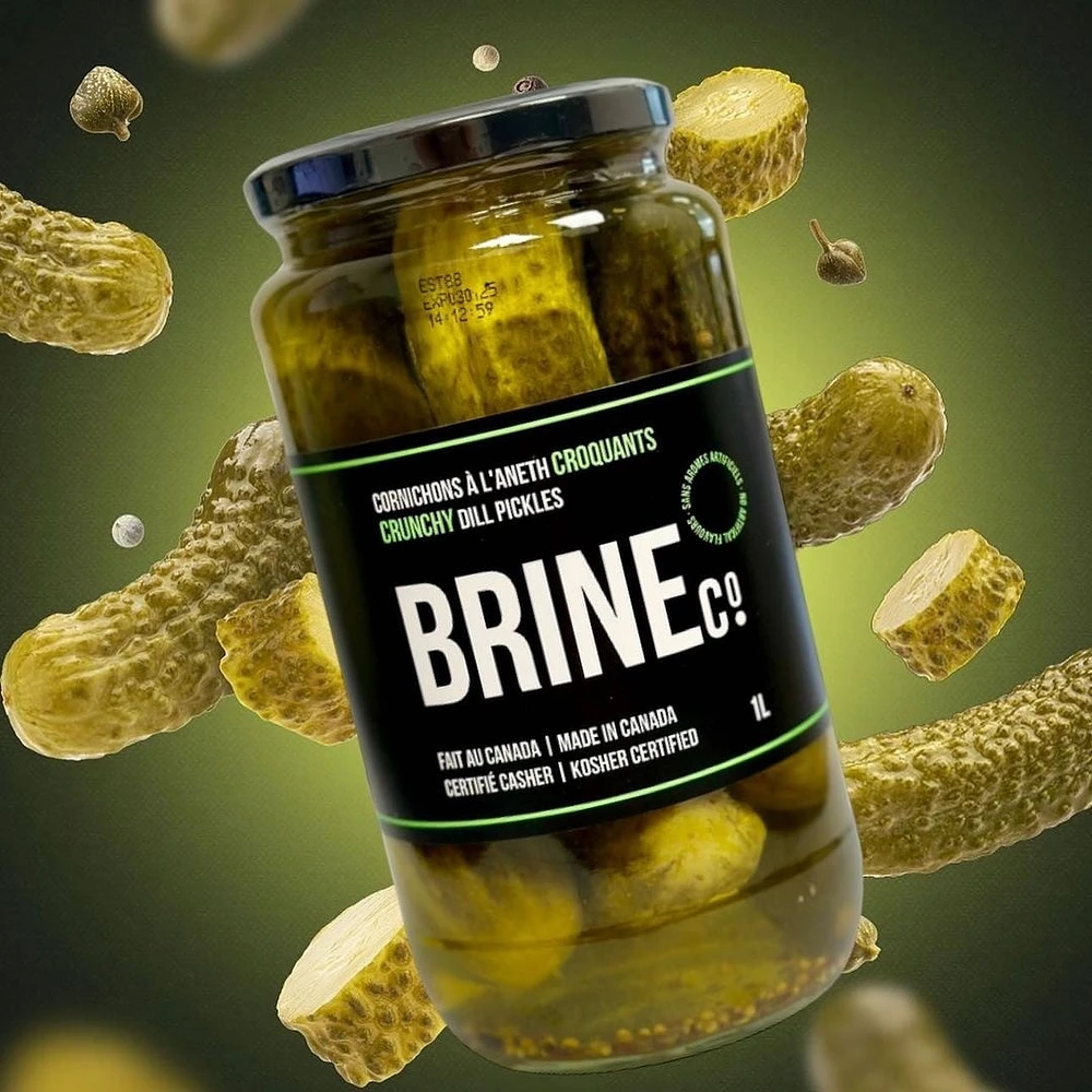Brine Crunchy Dill Pickles 1L Jar, Jar 1L