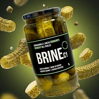 Brine Crunchy Dill Pickles 1L Jar, Jar 1L